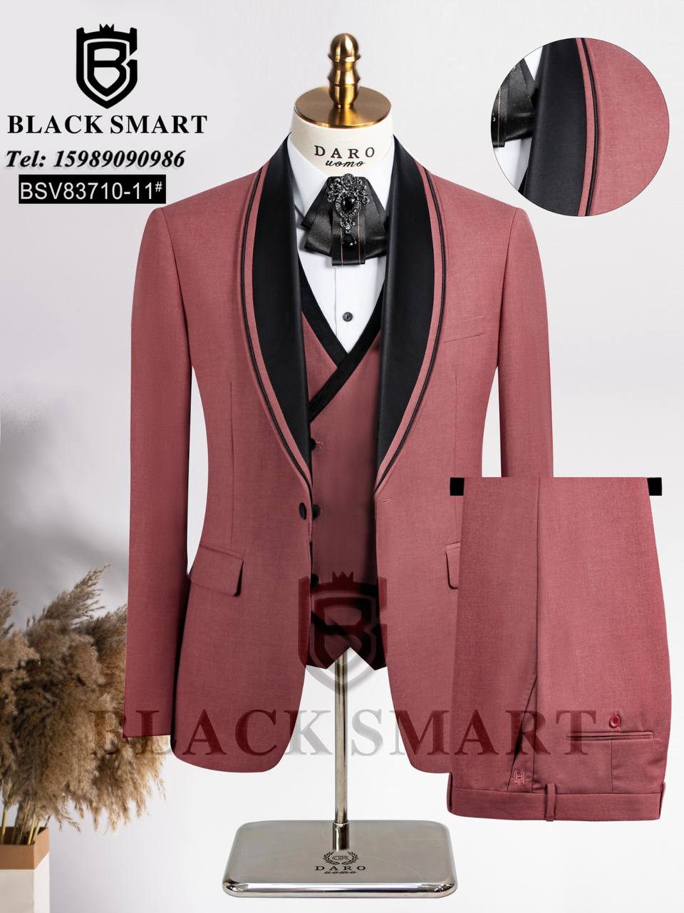 Peach 3-piece MELANO-SANTENE suit